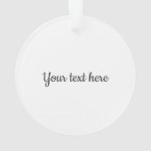 Schattige Kerst Tots Schaatsen Acryl Ornament (achterkant)