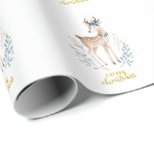 Schattige kerst van Cute Reindeer Merry Cadeaupapier (Rol Hoek)