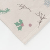Schattige Kerst Warm Kleur Fleece Deken (Hoek)