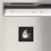 Schattige Kerst Warme Chocolade Sneeuwman Magneet (Insitu (Vaatwasser))