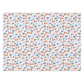 Schattige Kerst Waterverf Illustratiepatroon Tafelkleed (Voorkant (Horizontaal))