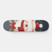 Schattige Kerst/Winter beer in krans Persoonlijk Skateboard (Horizontaal)