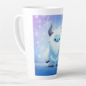 Schattige Kerst/winter yeti Latte Mok (Linkerhoek)