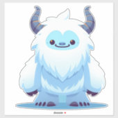 Schattige Kerst/winter yeti Sticker (Vel)