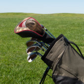 Schattige kerst Wombat, Golfheadcover (Insitu)
