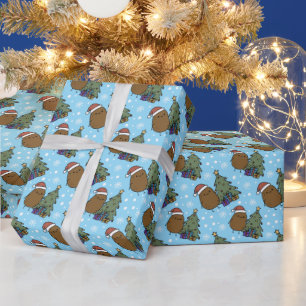 Schattige Kerstaardappel Cadeaupapier