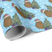 Schattige Kerstaardappel Cadeaupapier (Rol Hoek)