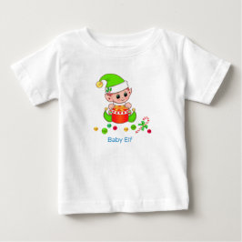Schattige Kerstbaby Elf & Confetti