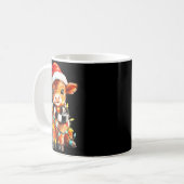 Schattige Kerstbaby Highland Koe F Thanksgiving  Koffiemok (Voorkant links)
