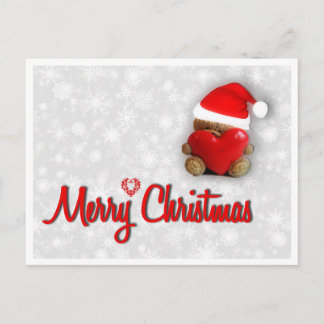 schattige kerstbeer feestdagenkaart