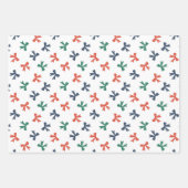 Schattige kerstboom & bogen patroon inpakpapier vel (Voorkant 3)