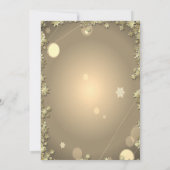 Schattige Kerstboom Gouden Sterren Kerstmis Kaart (Achterkant)