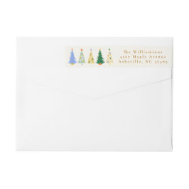 Schattige Kerstboom Groen Familie Retouradres