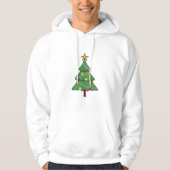 Schattige kerstboom hoodie (Voorkant)