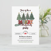 Schattige kerstboom klein vrolijk kerstfeest kaart (Staand voorkant)