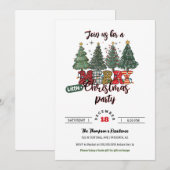 Schattige kerstboom klein vrolijk kerstfeest kaart (Voorkant / Achterkant)