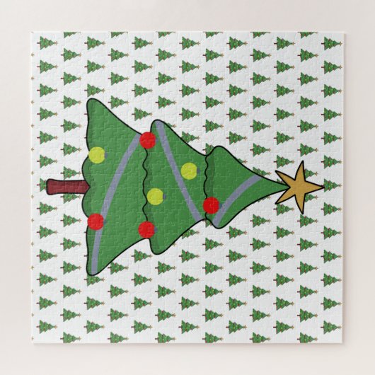 Schattige kerstboom legpuzzel (Horizontaal)