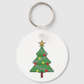 Schattige kerstboom sleutelhanger (Voorkant)