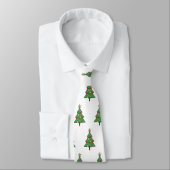 Schattige kerstboom stropdas (Gebonden)