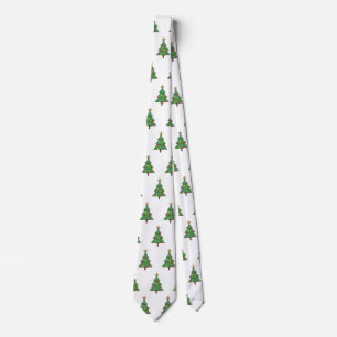 Schattige kerstboom stropdas
