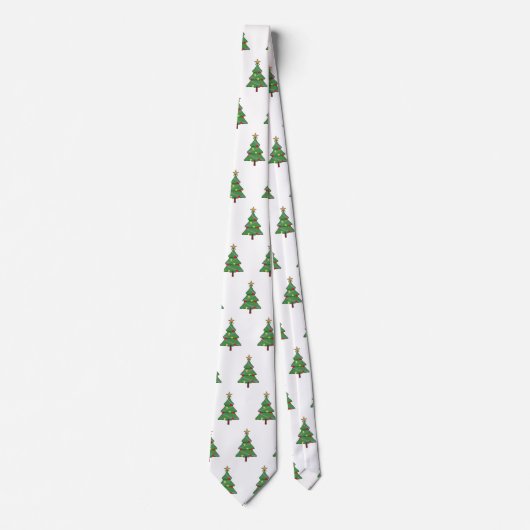 Schattige kerstboom stropdas (Voorkant)