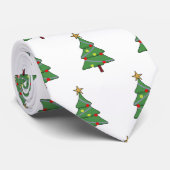 Schattige kerstboom stropdas (Opgerold)