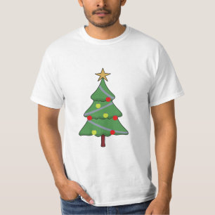 Schattige kerstboom t-shirt