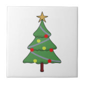 Schattige kerstboom tegeltje (Voorkant)