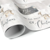 Schattige kerstbos Scene met Fawn Cadeaupapier (Rol Hoek)