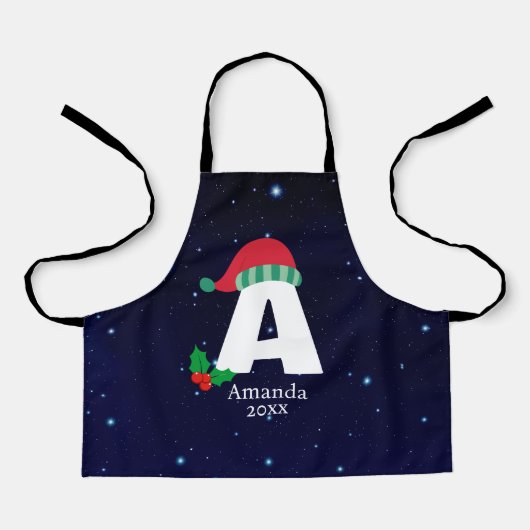 Schattige kerstcadeau groet seizoen schort (Voorkant)