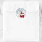 SCHATTIGE **KERSTCADEAU** KERSTMIS RONDE STICKER (Tas)