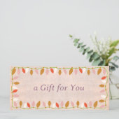 Schattige kerstcadeaubon (Staand voorkant)