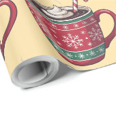 Schattige kerstcadeauverpakking cadeaupapier (Rol Hoek)