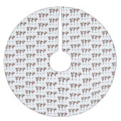 Schattige kerstcocktailpatroon kerstboom rok (Voorkant)