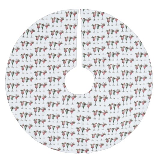Schattige kerstcocktailpatroon kerstboom rok (Voorkant)