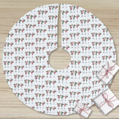 Schattige kerstcocktailpatroon kerstboom rok