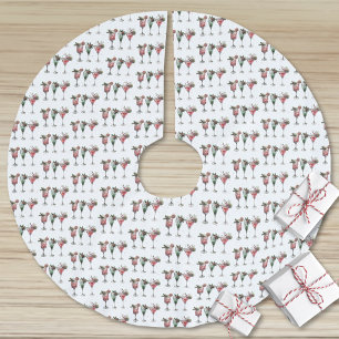 Schattige kerstcocktailpatroon kerstboom rok