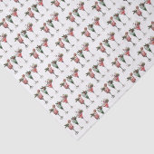 Schattige kerstcocktailpatroon tissuepapier (Detail)