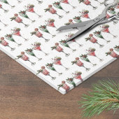 Schattige kerstcocktailpatroon tissuepapier