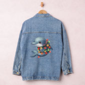 Schattige kerstdolfijn denim jacket (Hangar)