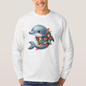 Schattige kerstdolfijn t-shirt (Voorkant)