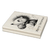 Schattige Kerstegel Rubberstempel (Stempel)