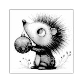 Schattige Kerstegel Rubberstempel (Afrduk)