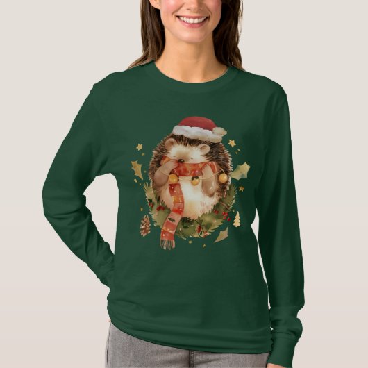 Schattige Kerstegel T-shirt (Voorkant)