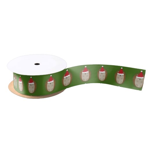 Schattige Kerstegeltje Satijnen Lint (Spoel)