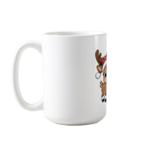 Schattige Kerstelandreindeer & Sneeuwman
