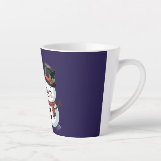 Schattige Kerstelandreindeer & Sneeuwman Latte Mok