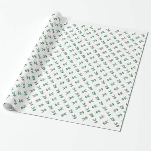 Schattige Kerstelf Cadeaupapier (Uitgerold)