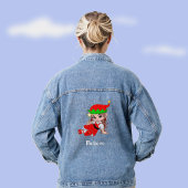 Schattige Kerstelf Denim Jacket