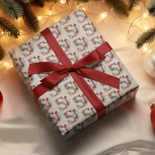 Schattige Kerstelf Feestelijke Letter S Cadeaupapier